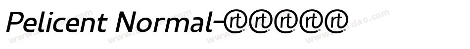 Pelicent Normal字体转换